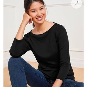 Talbots 3/4 Sleeve Bateau Neck Top